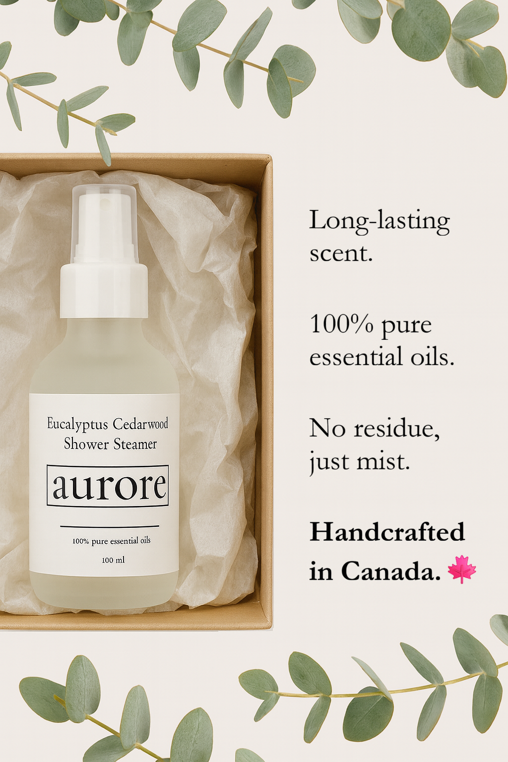 Eucalyptus Cedarwood Shower Steamer Spray